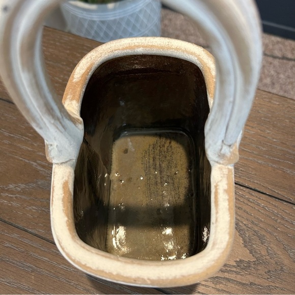 VINTAGE Rustic Country French Pottery Planter Vase - by Frohreich Barn Buckets - Picture 5 of 8